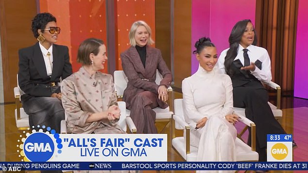 The icon was with her All's Fair costars on GMA in NYC