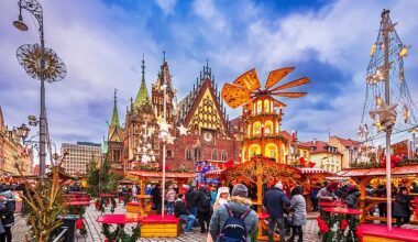 The Christmas market in Wroclaw, Poland is one of the best in Europe if you're looking for excellent value for money