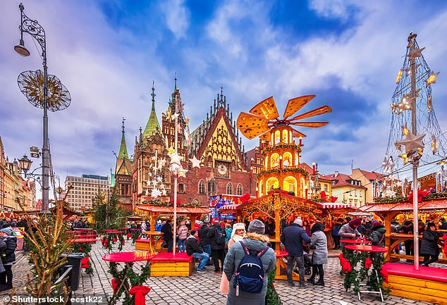 The Christmas market in Wroclaw, Poland is one of the best in Europe if you're looking for excellent value for money