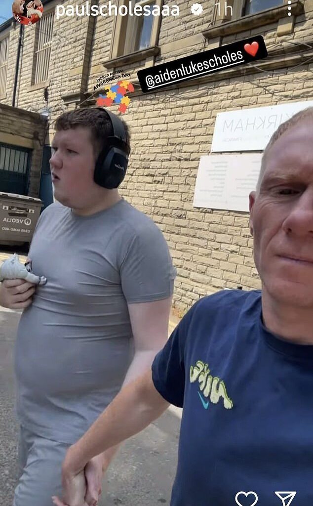 Paul Scholes has revealed that he has stepped back from punditry to focus on his son Aiden