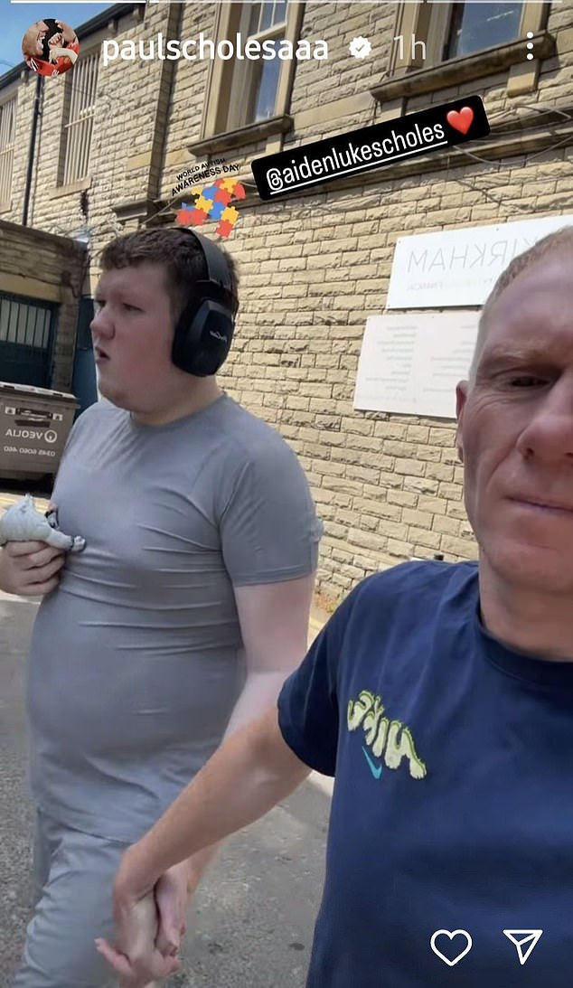 Paul Scholes has revealed that he has stepped back from punditry to focus on his son Aiden