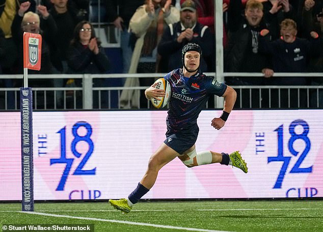 Graham scores for Edinburgh in the United Rugby Championship win over Benetton