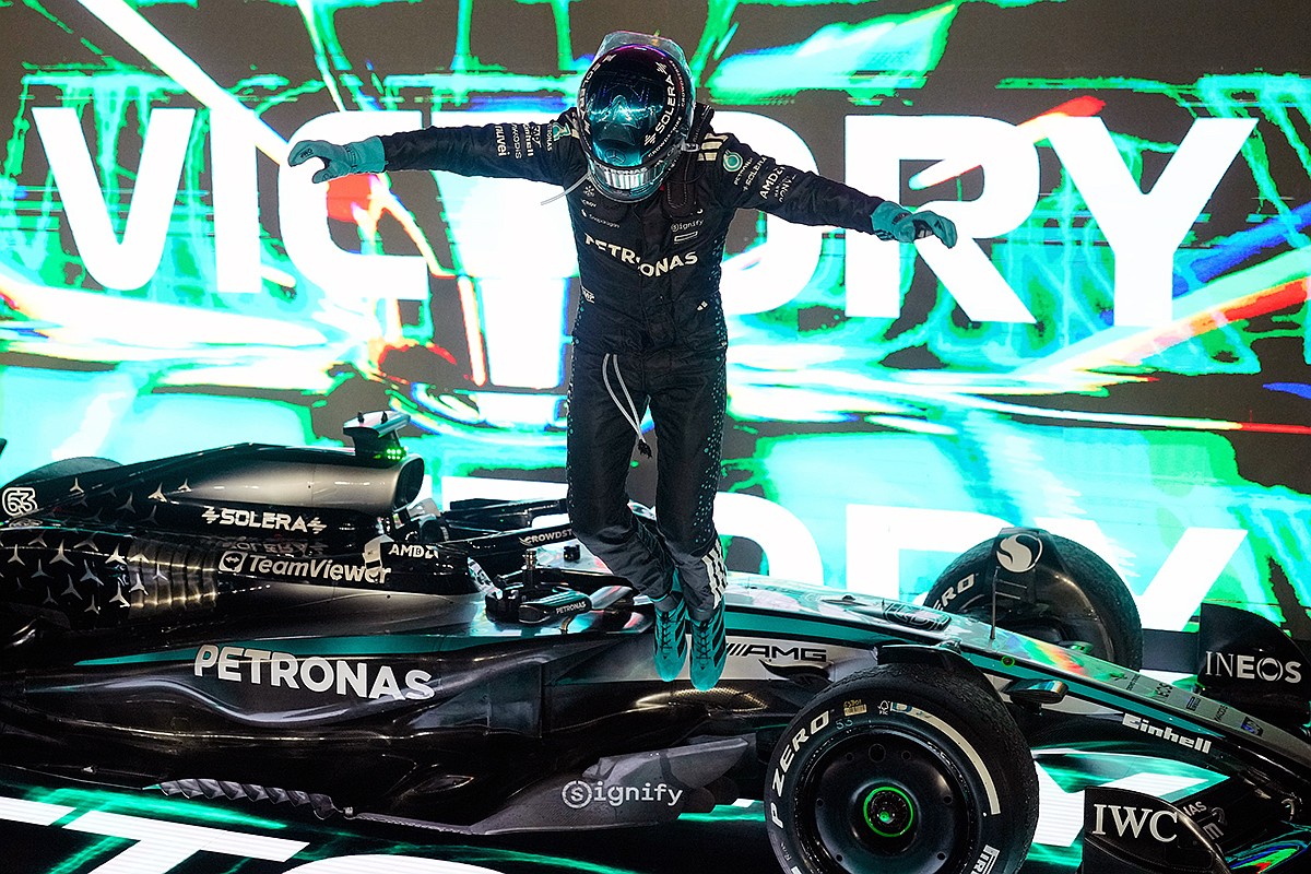 George Russell wins Singapore GP; McLaren is F1 team champ for 2025