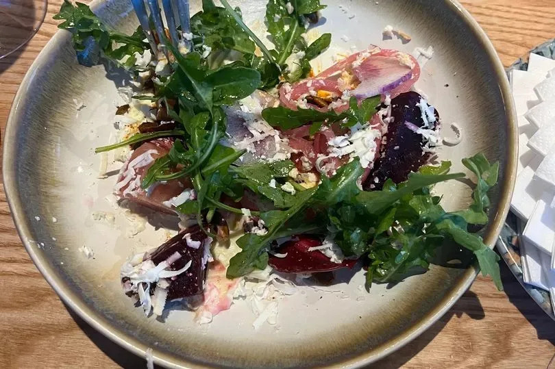 Beetroot and goat's cheese sharing plate