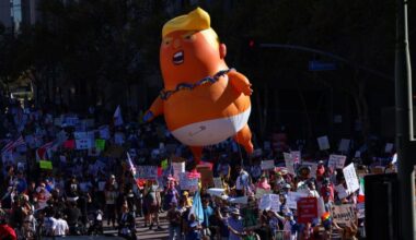 Tens of thousands of people take to the streets in nationwide anti-Trump 'No Kings' protests
