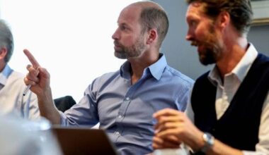 Prince William behind the scenes at Windsor with Duchy secretary