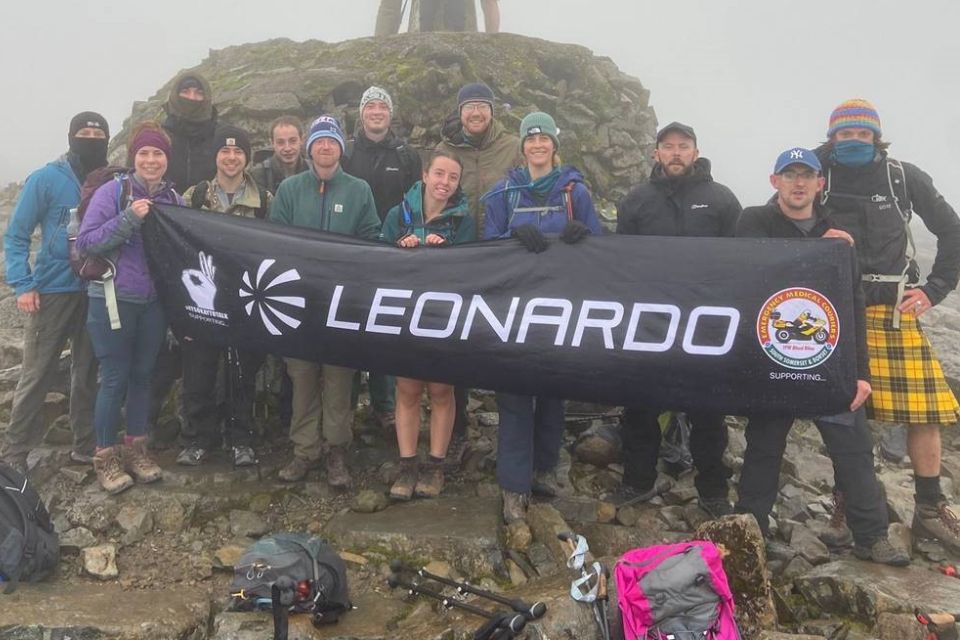 Leonardo Colleagues Conquer Three Peaks for Charity