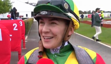 Rising jockey Celine Gaudray books first Melbourne Cup ticket after riding Torranzino to Geelong Cup win