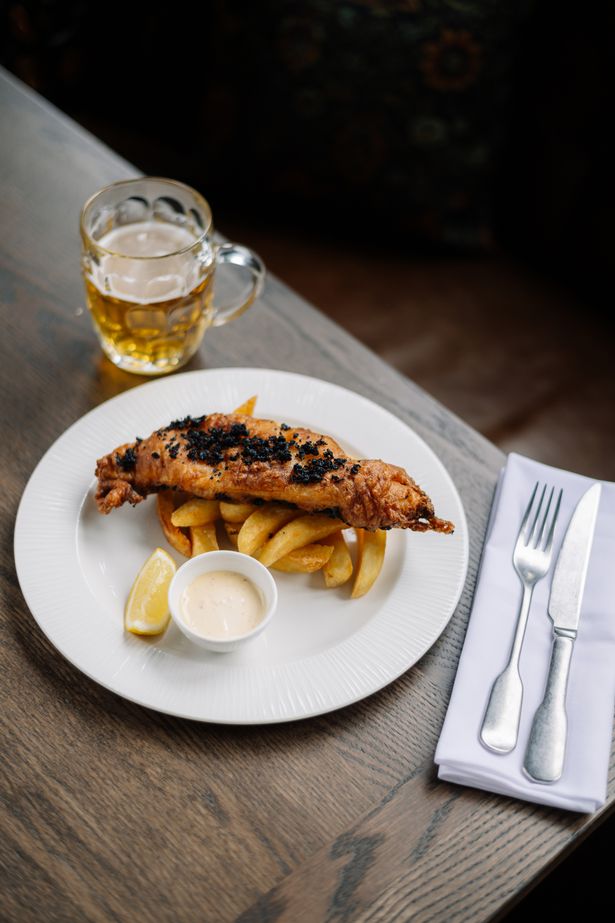The fish and chips at The Horse & Jockey in Chorlton 