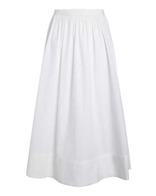 Gathered Cotton Skirt