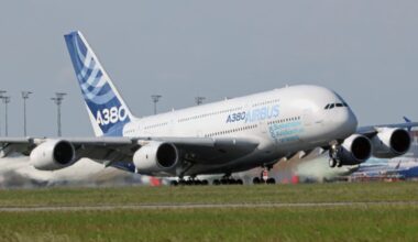 Toulouse, France, May 7: The Airbus A380 is the world’s largest passenger aircraft, featuring two full-length decks and a wingspan of nearly 80 meters. Europe’s Airbus is now the leading commercial aircraft manufacturer, having surpassed its U.S. rival Boeing in 2019.