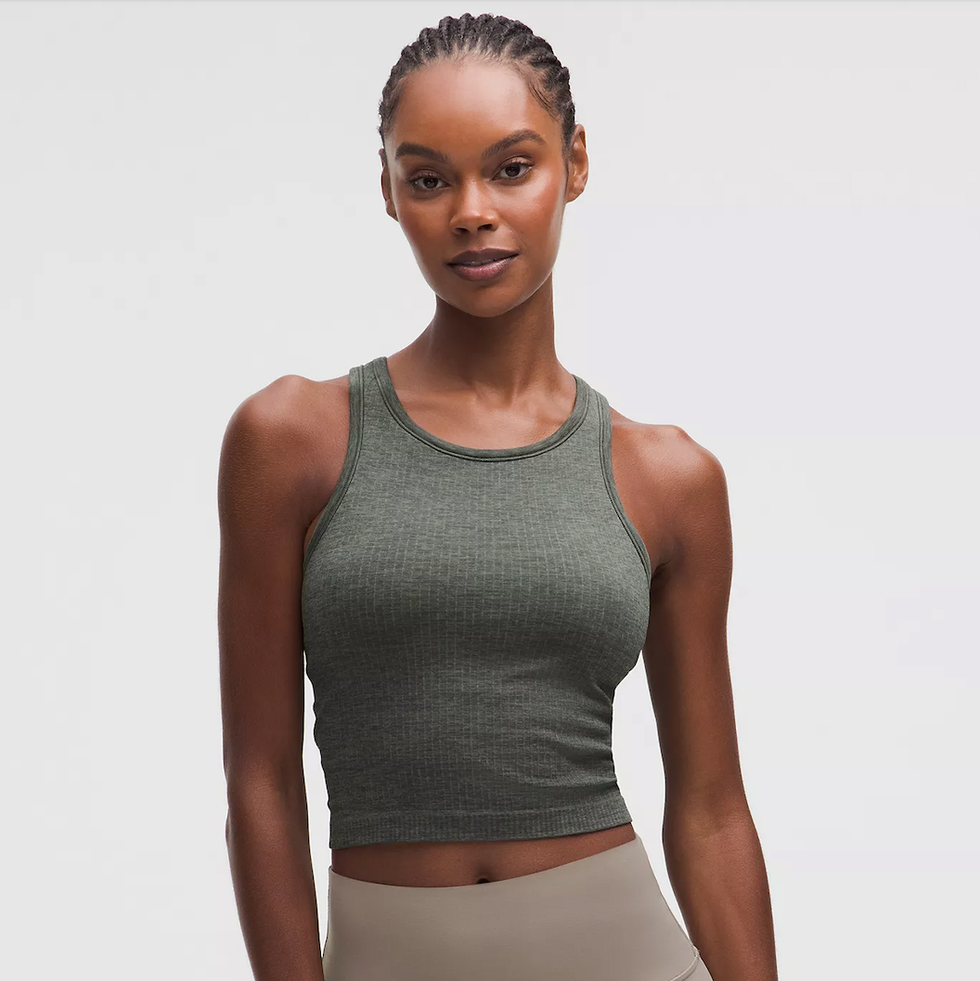 Ebb to Street Cropped Racerback Tank Top