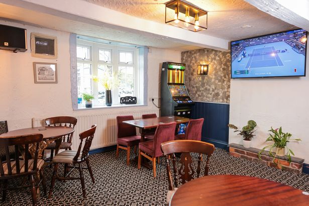 Inside The Rising Sun Pub in Bredbury