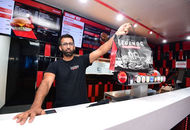 Afzal Hussein from Legends Desserts and Burger Bar in Old Swan