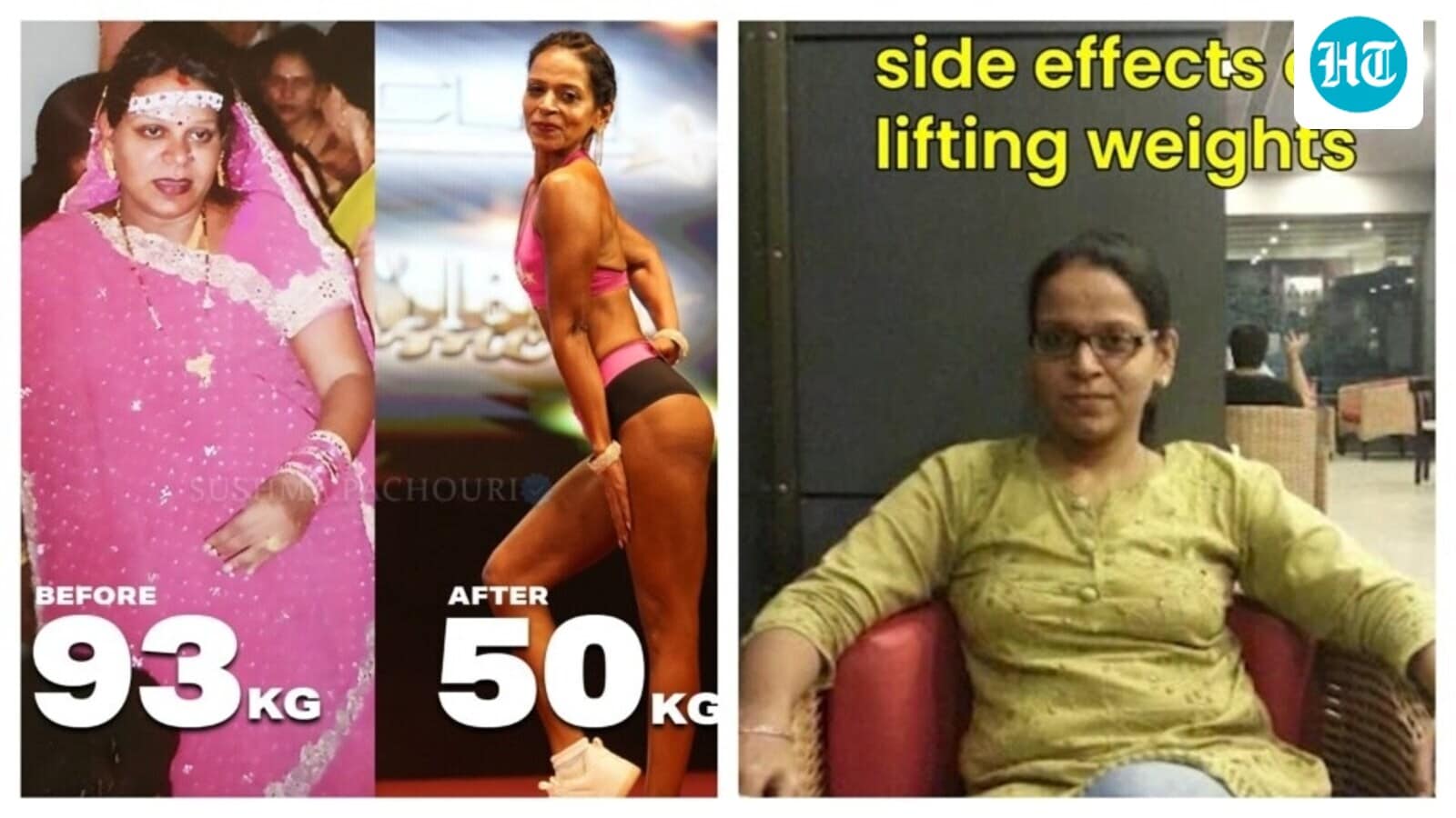 48-year-old Raipur mom who lost 43 kg shows 'side effect of lifting weights' in before and after pics: ‘People may ask…’