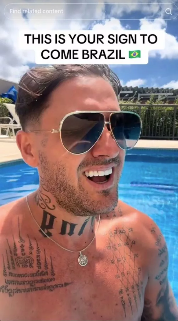 Disgraced TV personality Stephen Bear now lives in Brazil