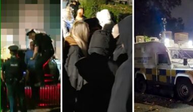 Far-right firebrand called for protests at politicians’ offices before masked mob turned up at Naomi Long’s home