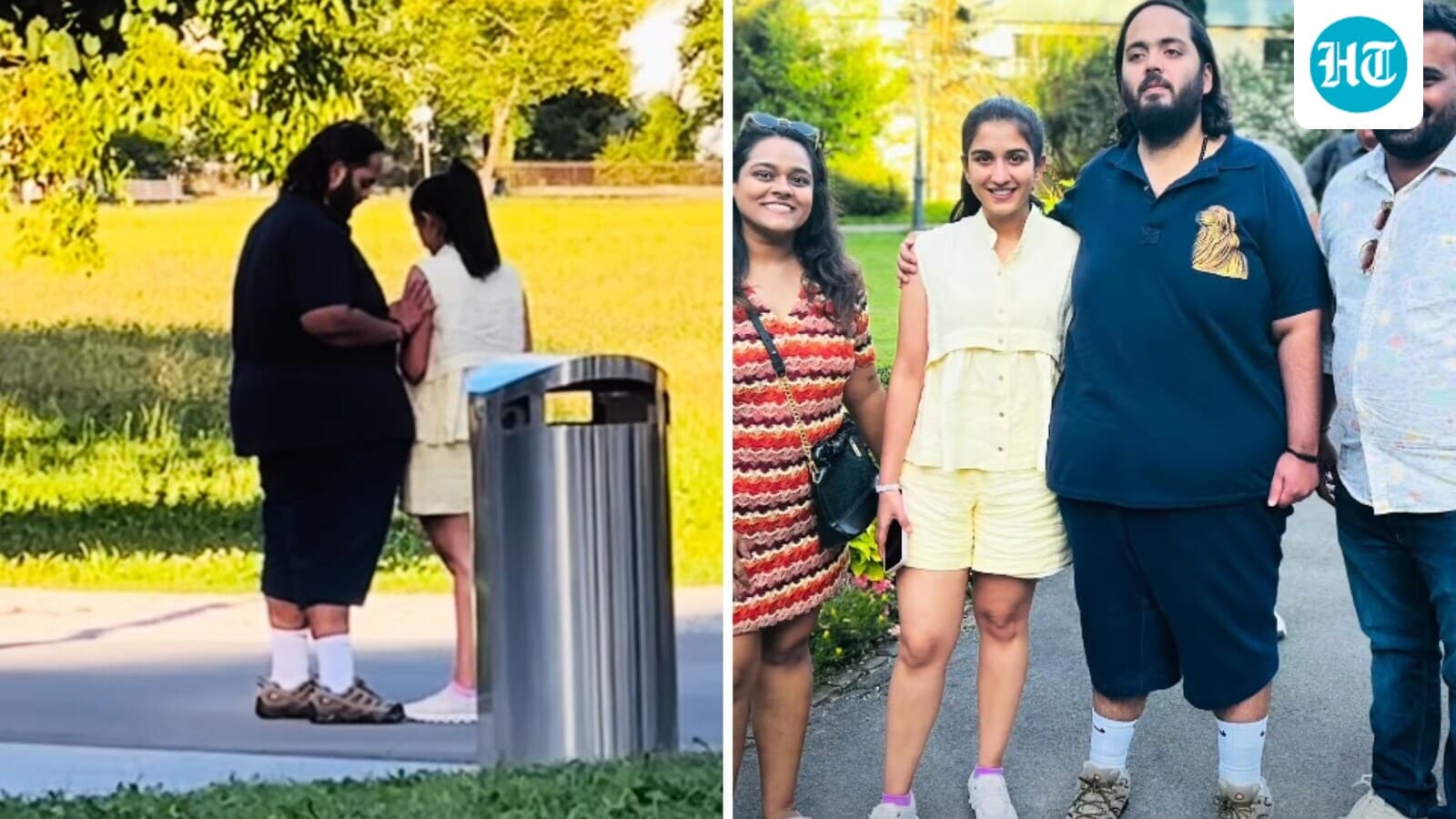 Indian couple gets rare photo with Anant Ambani and Radhika Merchant in Switzerland