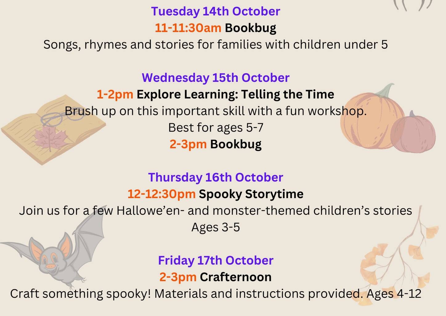 October School Holiday Programme – The NEN – North Edinburgh News
