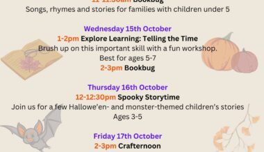 October School Holiday Programme – The NEN – North Edinburgh News