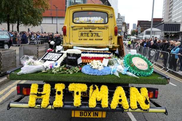 A funeral for Ricky 'Hitman' Hatton was held at Manchester Cathedral