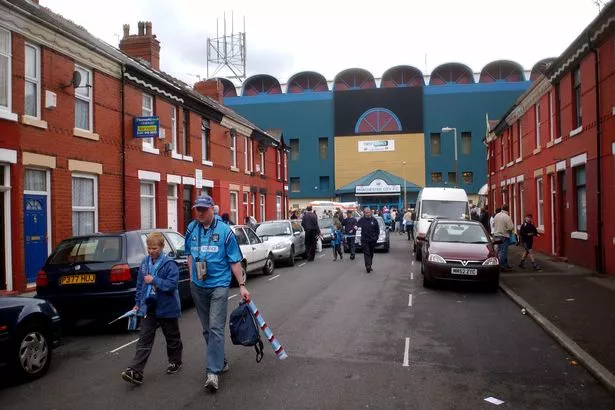 Manchester City fans leave Maine Road for the last time. May 11, 2003