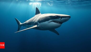 Almost 14 foot & 1,653 pounds: Largest great white shark named 'Contender' recorded in Atlantic resurfaces - Video