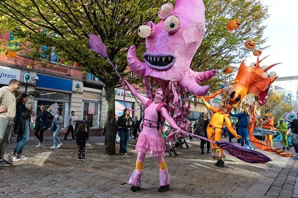 The Halloween Monsters Parade in the city centre 