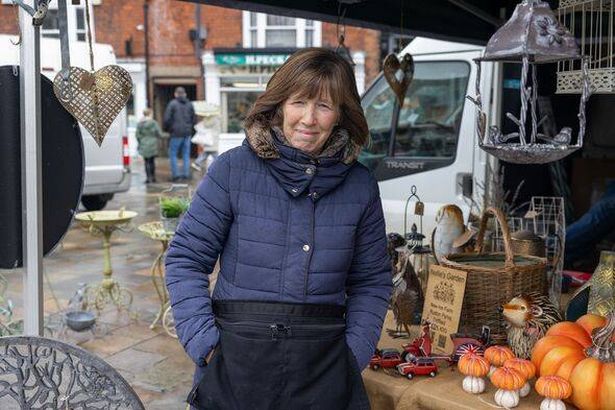 Deborah Edmond at a market stall in Beverley 