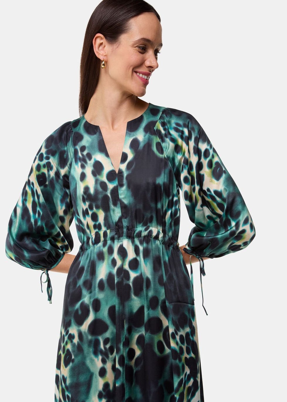 Misty Leopard Print Dress