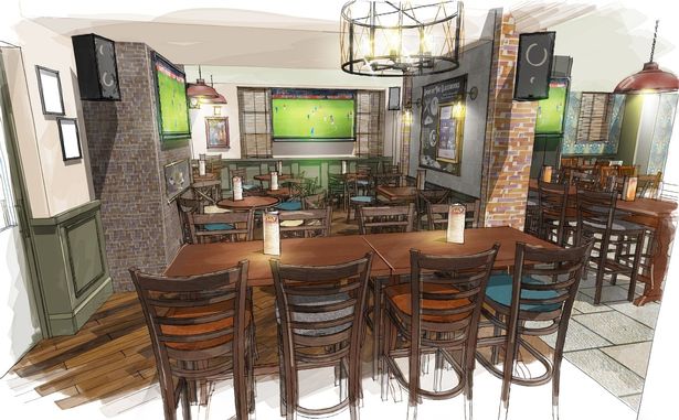 Mock up images of the Old Duke pub in Southport after refurbishments