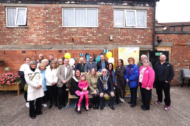 Volunteers and members of the Liscard community at the Shine Together community hub