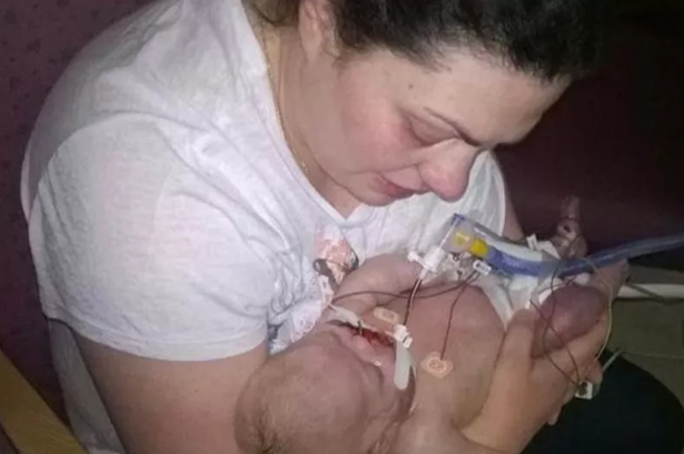 Tragic baby Sophia Smith pictured with mum Teresa.