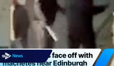 Masked gangs face off with machetes near Edinburgh Waverley Station