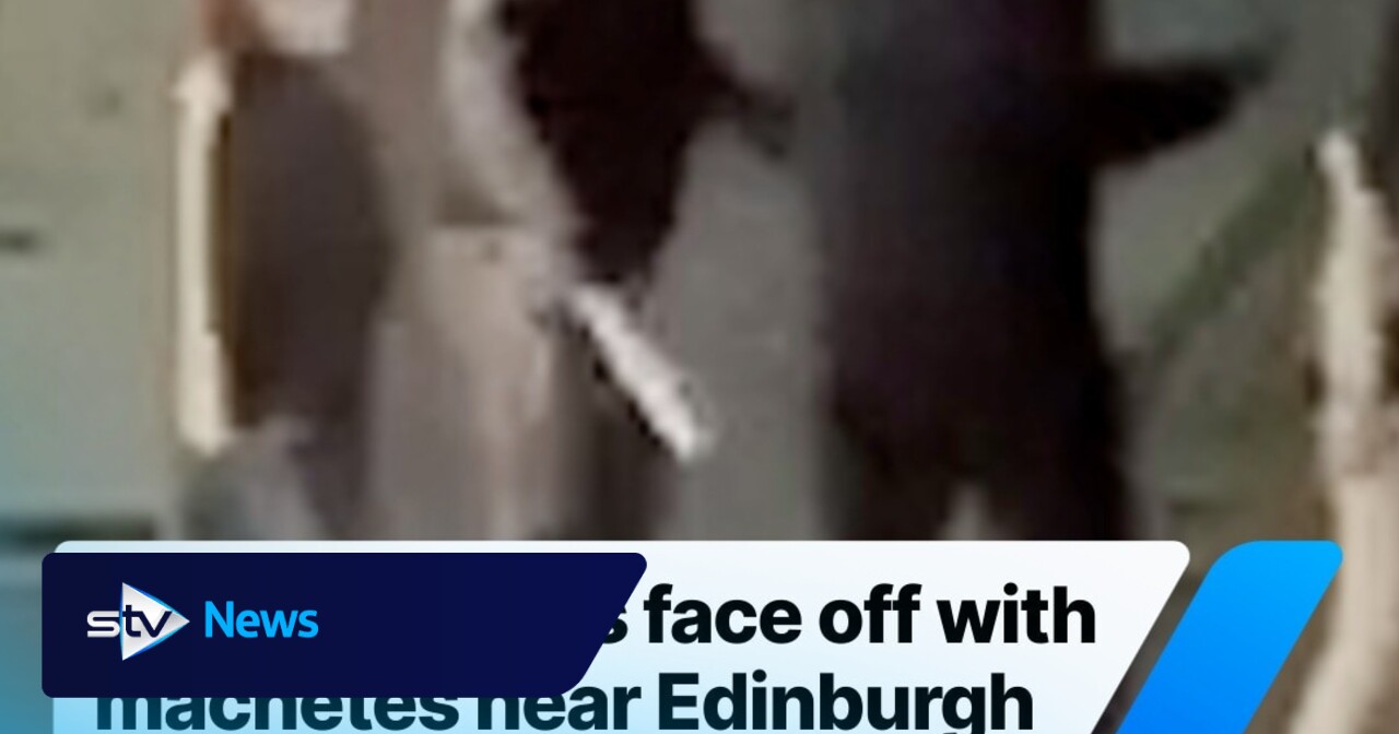 Masked gangs face off with machetes near Edinburgh Waverley Station
