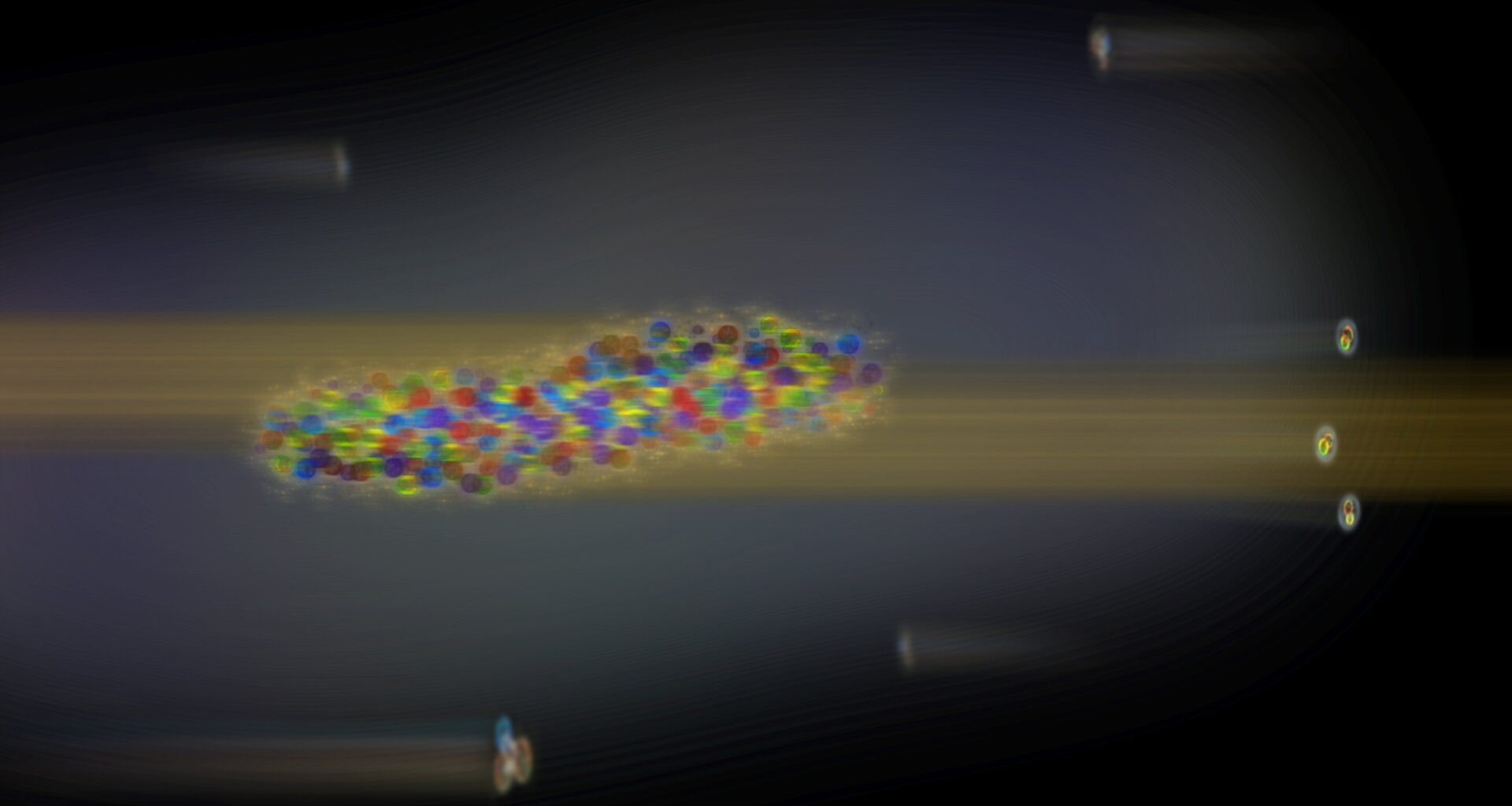 Triplets born from proton collisions found to be correlated with each other