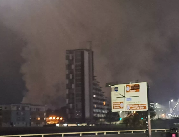 The church went up in flames overnight