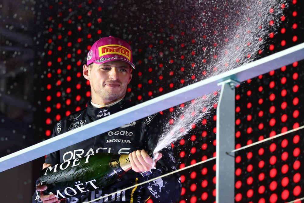 Max Verstappen finished second in Singapore