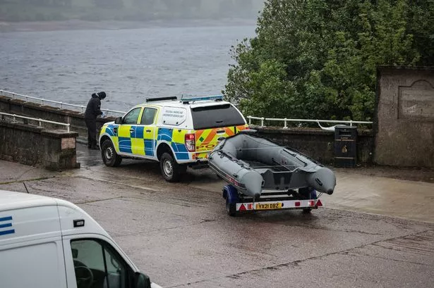 A police cordon in place at Baitings Reservoir