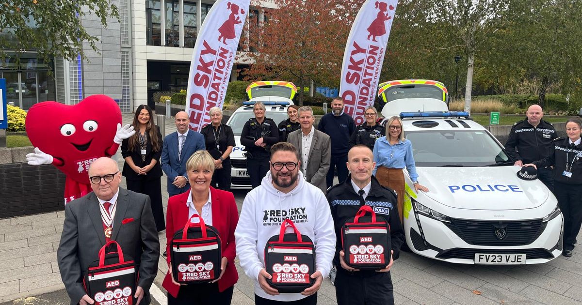 Top cop Simon Turner whose life was saved by a defib machine