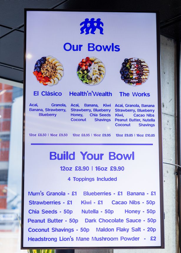 As well as three signature bowls and build-you-own their will be some new menu items 