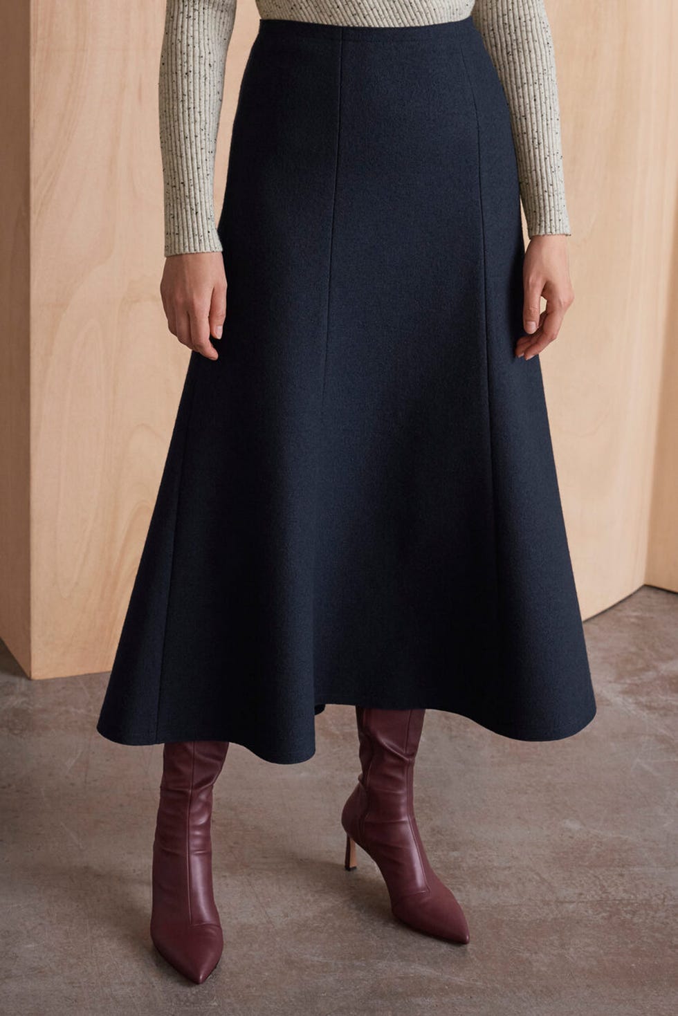 Ellingham Boiled Wool Skirt