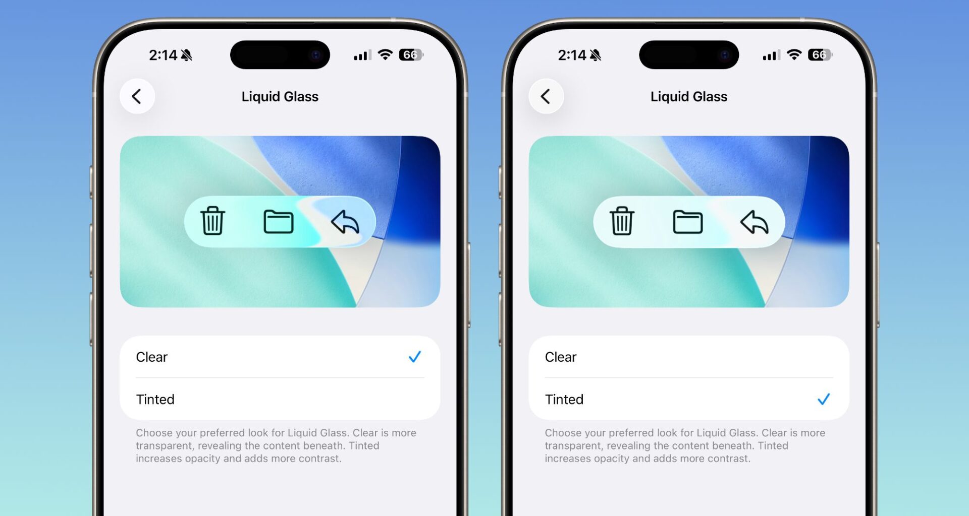 iOS 26.1 Beta 4 Lets Users Control Liquid Glass Transparency with New Toggle