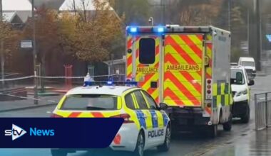 Man taken to hospital after attack near Glasgow shopping centre