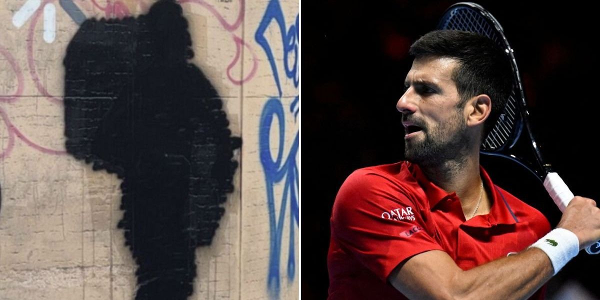 Novak Djokovic mural defaced after tennis star and family forced to flee native Serbia