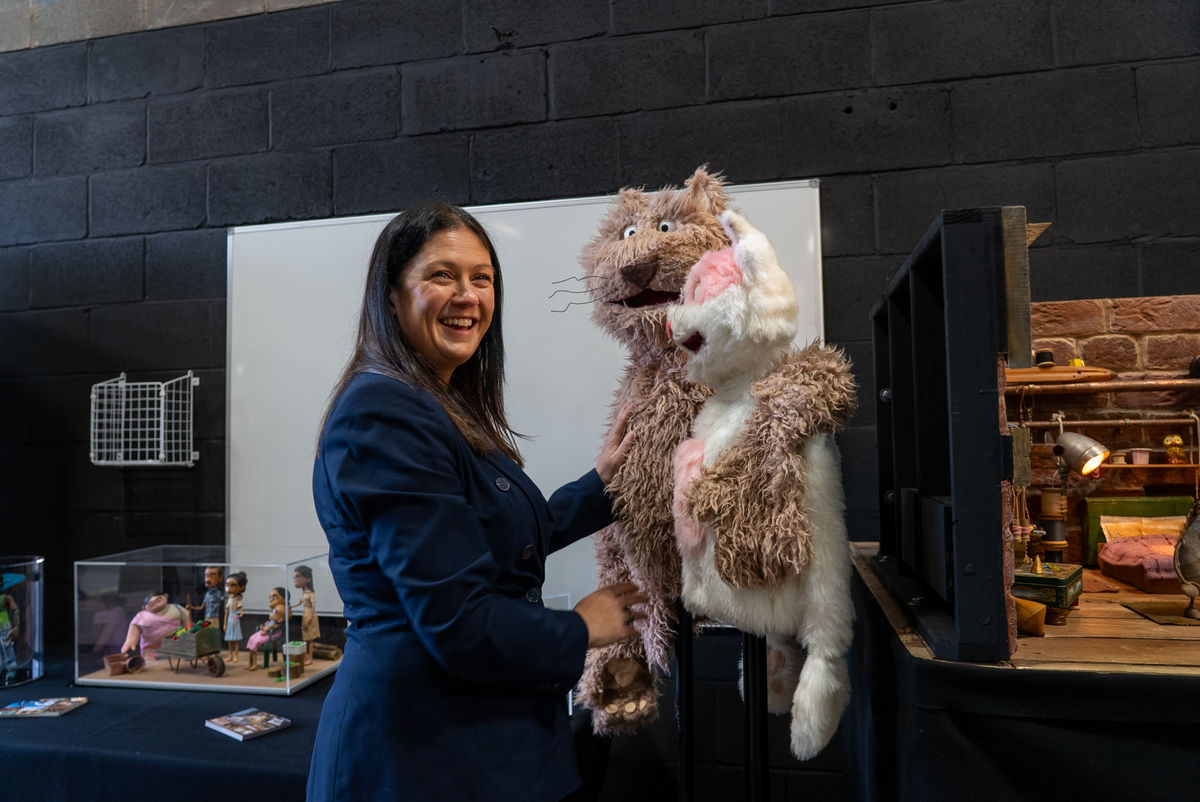 Culture secretary Lisa Nandy at Digbeth Loc. Studios. PIC: Department for Culture, Media & Sport.