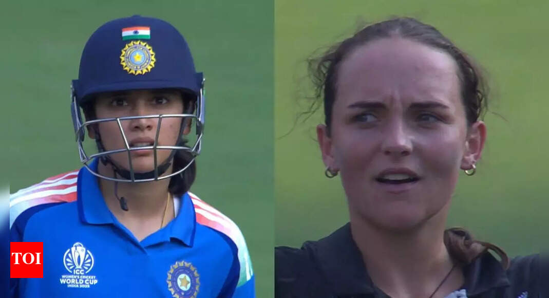 Smriti Mandhana shocked, makes U-turn after surviving LBW scare; New Zealand players in disbelief | Cricket News