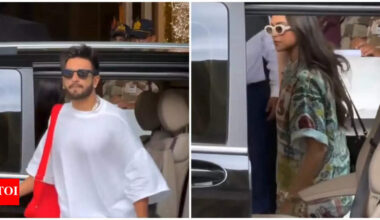 Ranveer Singh, Deepika Padukone, Karan Johar, and Ananya Panday jet off for Jamnagar |