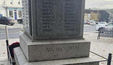 Tandragee war memorial: Anger as memorial attacked by vandals