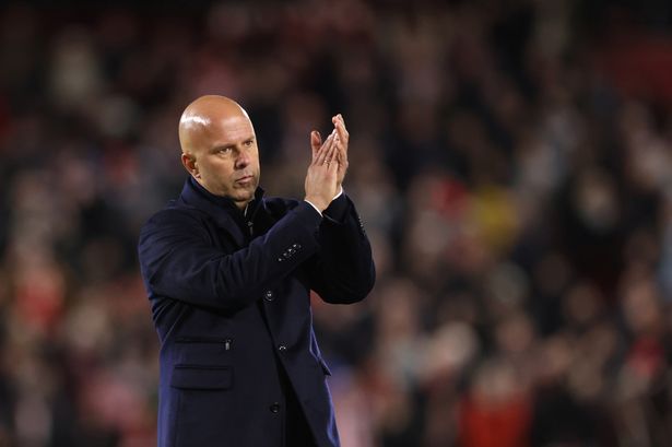 Liverpool head coach Arne Slot was sent a brutal message by Brentford